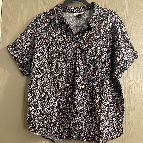 Universal Thread Floral Short Sleeve Button-Up – Size XXL – Good Condition - Picture 1 of 2
